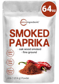 Smoked Paprika Powder 4 lb (64 oz) | Premium Spanish Source | Sweet &amp Smoky Flavor | Great for Marinades Meats &amp Dressings | Additive Free Non-GMO Bulk Supply