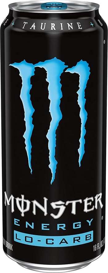Monster Energy Lo-Carb Monster Low Carb Energy Drink 16 Ounce | Pack of 12