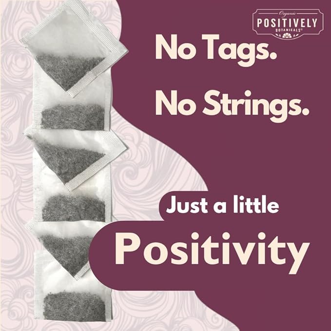 Organic Positively Botanicals Company Catnip Herbal Tea Bags 100 Count Eco-Friendly Tea Bags Non-GMO