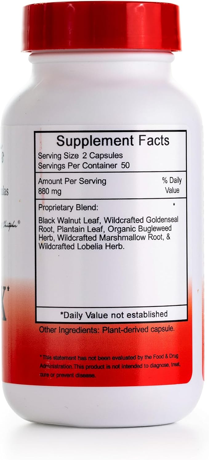 Christopher's Original Formulas X-INFX Formula Natural Immune Support 2 Pack 100 Caps Each