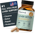 Full Spectrum Liver Cleanse Detox &amp Repair &amp Long-term Protection – clinically dosed 250mg Milk Thistle NAC ALA Dandelion Liver Support Supplement for Liver Health Made in USA 60 Capsule