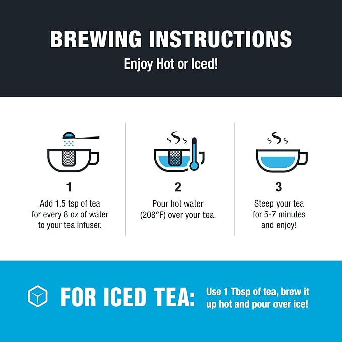 Tiesta Tea - Lemon Ginger Turmeric Loose Leaf Lemon Ginger Herbal Tea Premium Non-Caffeinated Herbal Blend Make Hot or Iced &amp Brews Up to 200 Cups 16 Ounce Resealable Bulk Pouch