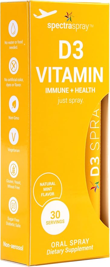 Spectraspray Sleep &amp D3 Duo – Melatonin-Free Sleep Spray &amp Vitamin D3 Oral Spray