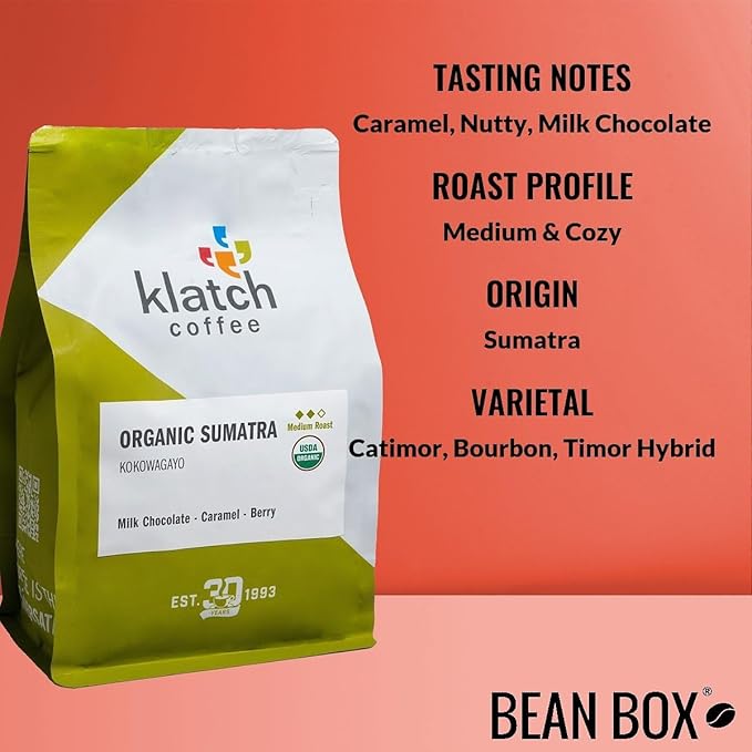 Bean Box Sampler - Roasted by Klatch 2-Pack Whole Bean Coffee Gourmet Coffee