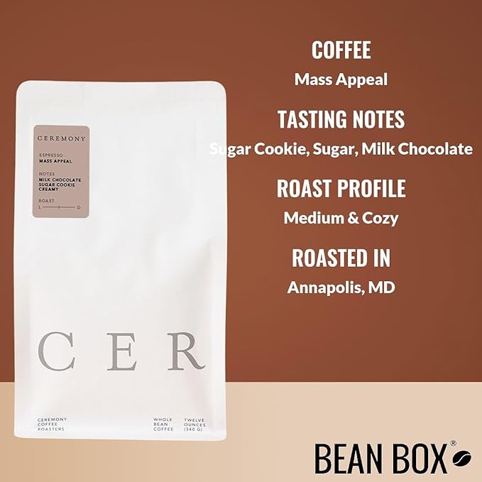 Bean Box Sampler - Roasted by Ceremony Roasters 2-Pack Freshly Ground Coffee Gourmet Coffee