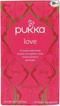 Pukka Herbal Teas Love Organic Rose Chamomile And Lavender Tea - Caffeine Free - Case Of 6 - 20 Bags