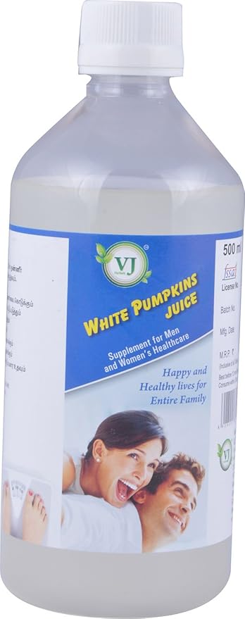 V.J.Herbals White Pumpkin Juice (White Color 500 ml)