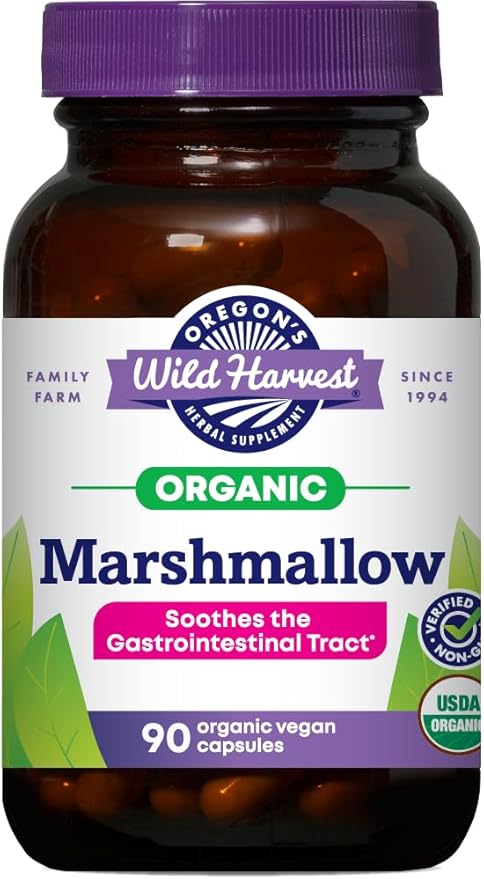 Oregon's Wild Harvest Marshmallow Organic Herbal Supplement 90 Count