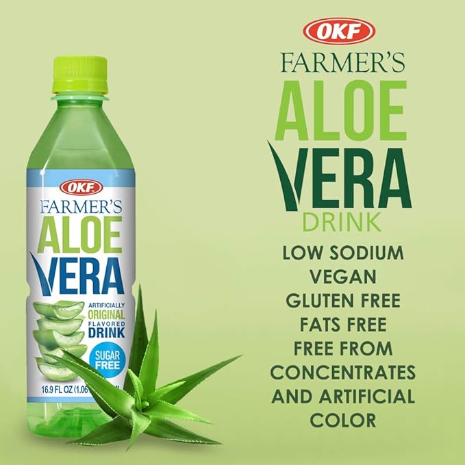 Aloe Vera Farmers (Sugar Free) - 16.9 Fl Oz (Pack of 10)