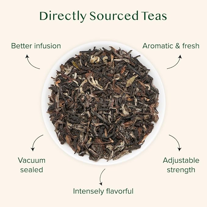 VAHDAM UNITEA Black Tea Leaves +170 Cups12oz | Blend Of Darjeeling &amp Assam Tea | ROBUST &amp FLAVORY Black Loose Leaf | Unblended Single Origin Tea | Vacuum Sealed Pack