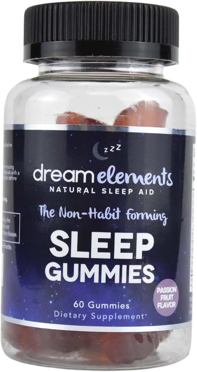 Sleep Supplement Gummies - All Natural Passion Fruit Flavor 60ct
