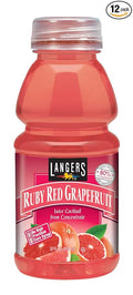Langer's Ruby Red Grapefruit Juice Cocktail 10 Fl Oz (Pack of 12)