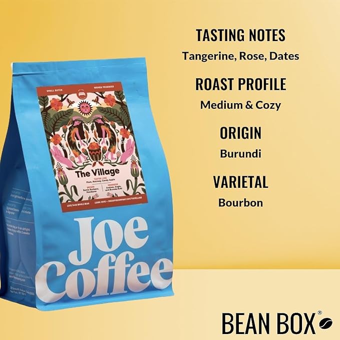 Bean Box Coffee Sampler - Roasted by Joe 4-Pack Freshly Ground Coffee Gourmet Coffee