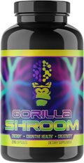 Gorilla Mind Shroom Nootropic Mushroom Supplement (6700mg) - 270 Capsules/Includes Lions Mane Cordyceps Reishi Maitake/Increased Energy Immune Modulation Enhanced Cognitive Functioning