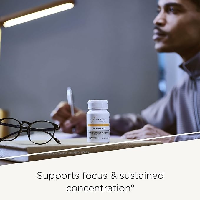 Integrative Therapeutics Neurologix - with Saffron and CDP-Choline - Nootropic Supplement for Brain Health*- Focus* - Memory Support* - Vegan Gluten-Free &amp Dairy-Free - 120 Capsules (60 Servings)