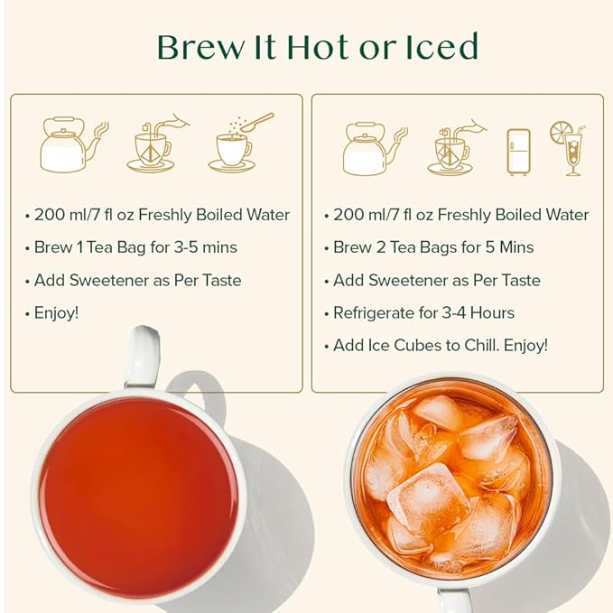 VAHDAM Darjeeling Black Tea Bags (100 Count) High Caffeine Non GMO Gluten Free | Smooth &amp Sweet Tea With Distinguished Fruity Notes | Full Bodied