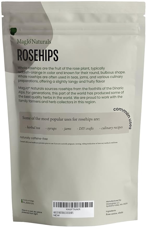 MagJo Naturals Whole Rosehips | Wild Harvest from Eastern Europe