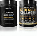Creatine Monohydrate Powder (500g) and Keto Multi Collagen Peptides (16.2 oz) Bundle – Unflavored - Gluten Free Non GMO Lactose &amp Soy Free