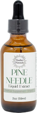Noelle's Naturals Pine Needle Extract Tincture - Wildcrafted Eastern White Pine Needles Organic High Shikimic Acid Vitamin C &amp Antioxidants - Immune Support Drops 2 fl oz
