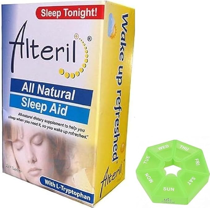 Alteril Sleep Aid - 120 Count with an Essential Medicine Organizer Box