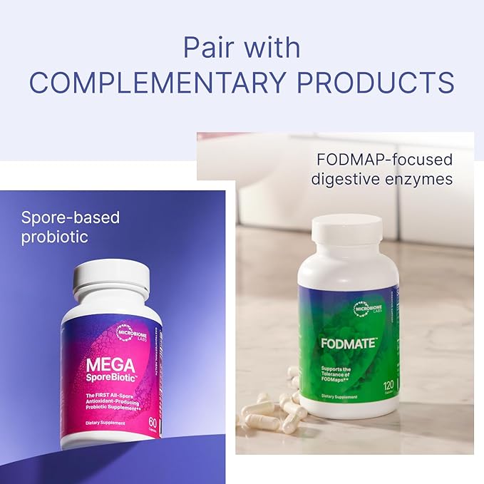Microbiome Labs MegaGuard Gut Health Supplements - Ginger Root Licorice Root &amp Artichoke Leaf Extract to Support Digestive Health &amp Occasional Gas - for Women Men &amp Kids 8+ (60 Capsules)