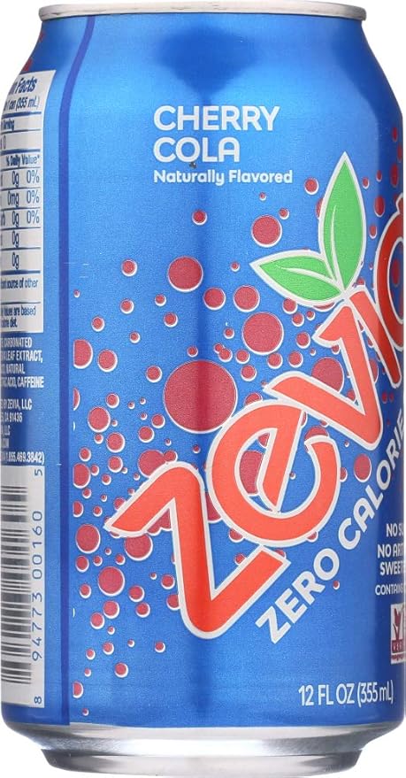 Zevia Soda Cherry Cola Zero Cal 12 oz. 6-Count (Pack of 4)
