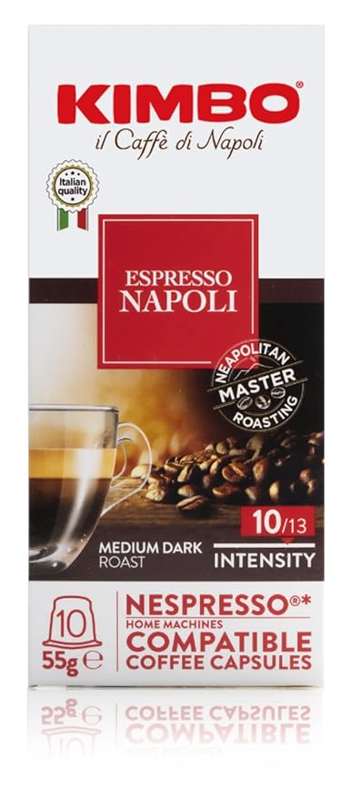 Kimbo Espresso Napoli Nespresso Capsules 100% Arabica Coffee (Pack of 100 Capsules)