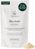 Adapt Naturals Colostrum Supplement with Lactoferrin &amp Beta-Glucan Bio-Avail Grass Fed Bovine Colostrum Powder for Gut Health Immune Support &amp Vitality | Non-GMO 2500mg Unflavored - 30 Day