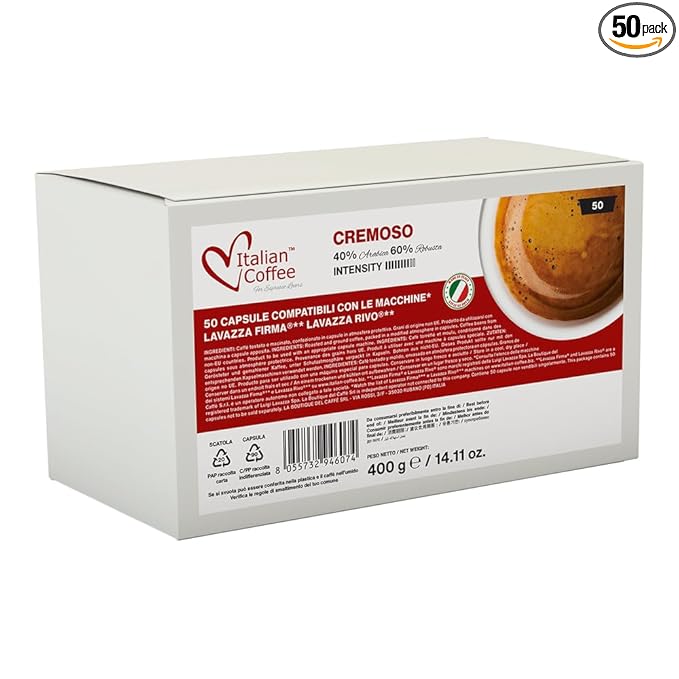 ITALIAN COFFEE FOR ESPRESSO LOVERS capsules compatible with RIVO® machines (Cremoso 50)