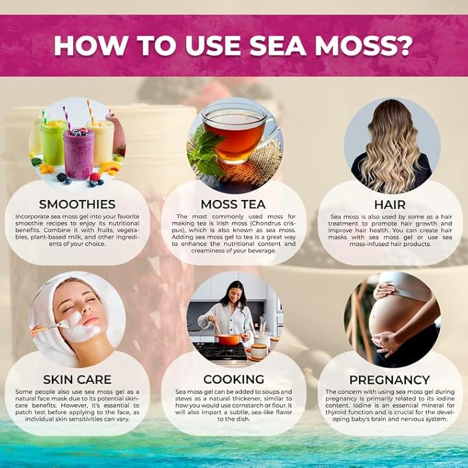 WELLNESS LABSRX Irish Sea Moss Gel Raw - Wildcrafted Superfood Seamoss Gel - Mix Berry Flavor Vitamin and Mineral-Rich from Pristine Caribbean Waters Immune and Digestive Health Support - 10 oz.
