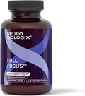 Neurobiologix Full Focus for Men &amp Women Brain &amp Mood Support Supplement Promotes Focus Memory &amp Cognitive Function with Green Coffee Bean Bacopa Magnesium &amp SAM-E Gluten Free