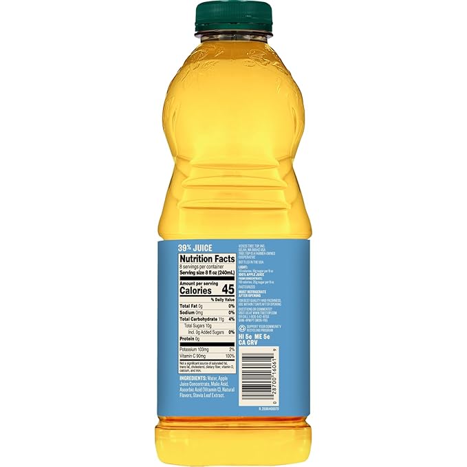 Tree Top Light Apple Beverage 64 Fl Oz (Pack of 8)
