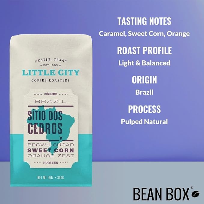 Brazil Sítio Dos Cedros - Roasted by Little City Coffee Roasters - Freshly Ground Coffee - 12 Ounce Bag