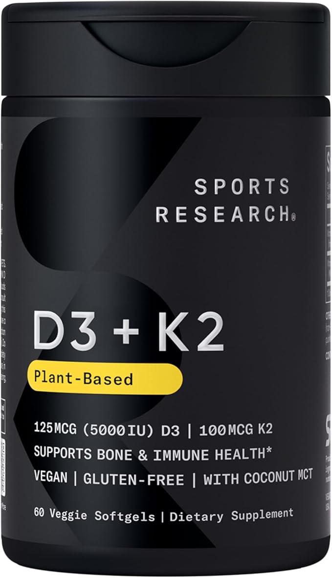 Sports Research® Supplements for Women Pack - Biotin 10000mcg + Multi Collagen Pills Collagen Peptides (Type I II III V X) Enhanced with Hyaluronic Acid &amp Vitamin C + Vitamin D3 + K2 5000iu