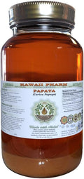 Hawaii Pharm Papaya Alcohol-Free Liquid Extract Professional Grade Small Batch Crafted (Carica Papaya) Dried Leaf Glycerite Natural Herbal Supplement 32 fl.oz