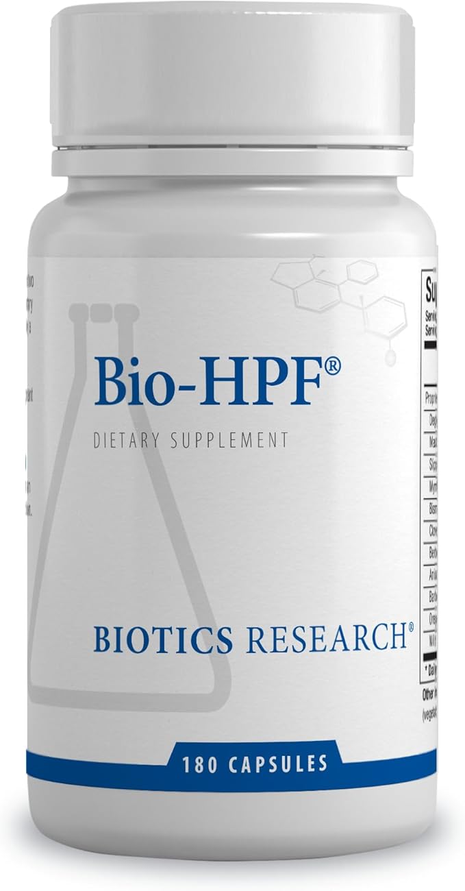 BIOTICS RESEARCH Bio-HPF– Gastric Support. DGL Licorice Slippery Elm Berberine Gut Health Healthy Digestion Fosters Microbial Balance Soothing Supports Gastric Mucosa 180 Capsules
