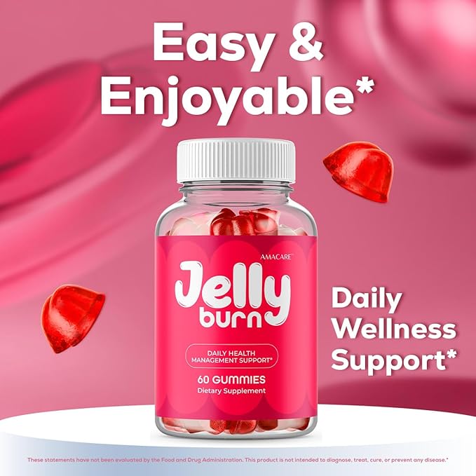 (2 Pack) Jelly Burn Gummies – Advanced JellyBurn Gummy Premium Formula Daily JellyBurnGummies All Natural Maximum Strength Vitamin Support for Overall Health and Wellness 120 Gummies for 2 Months