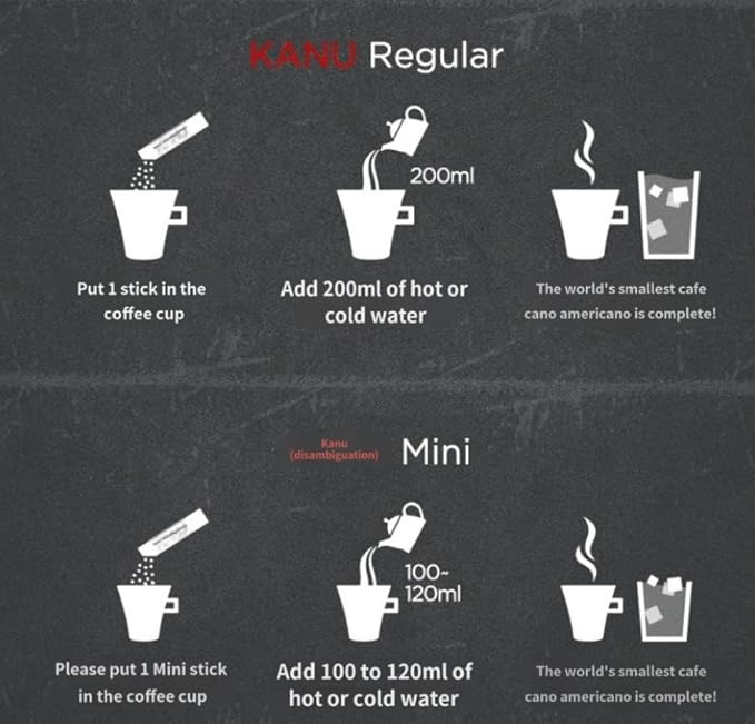 Maxim Kanu Mini Mild Roasted Americano Coffee 0.9g x 150 sticks
