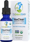 Dr. Green Mom Organic VaxClear with Metal Mend Herbal Heavy Metal Detox Drops for Kids and Infants with Chlorella Turmeric Cilantro and Milk Thistle to Cleanse and Support Immune Response