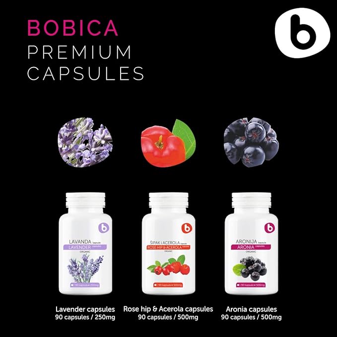 Organic Lavender Capsules - Lavender Pills for Relaxation and Balance - Supports Calm Mind and Body - Natural Supplement - Non-GMO Gluten-Free – 90 Vegan Capsules