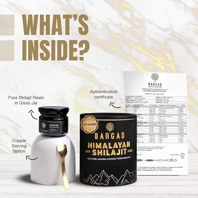 Himalayan Shilajit Resin for Women | 100% Pure Gold Grade &amp Lab Tested | Boosts Energy Immunity &amp Vitality with Fulvic Acid &amp 85+ Minerals | 30g of Premium Wellness