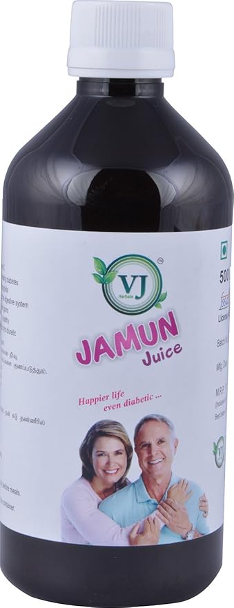 V.J.Herbals Jamun Juice (Purple Color 500 ml)