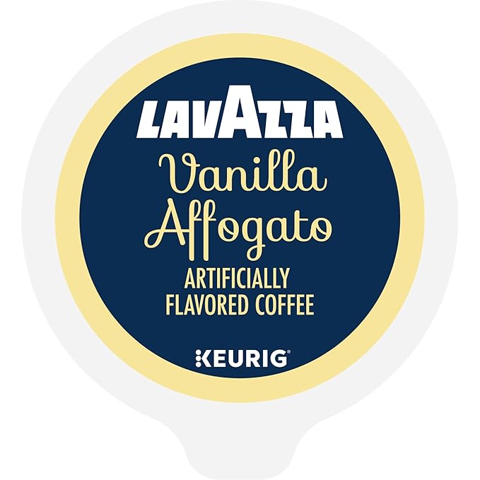 Lavazza Vanilla Affogato Coffee Single Serve Keurig K-Cup Pods Flavored Coffee 60-Count Box (6 Packs of 10)