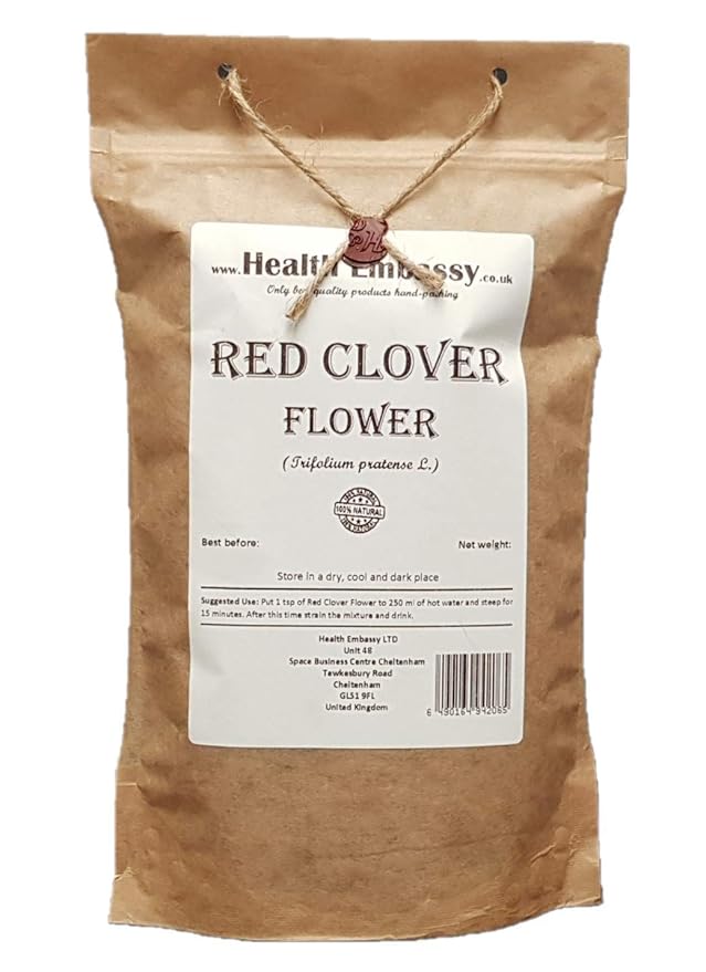 Health Embassy Red Clover Flower | Trifolium Pratense L | Herbal Tea (50g)
