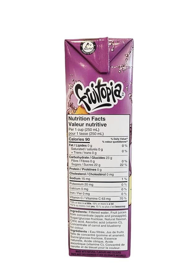 Fruitopia Fruit Integration Juice 1L Each (8 Pack of 1L Each 1.00)