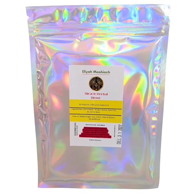 Eliyah Mashiach Herbal BCH Blend Natural Ingredients 2.1 oz Hot or Cold Brew Sugar-Free Dairy-Free Gluten-Free