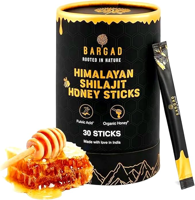 Pure Himalayan Shilajit Honey Sticks with Saffron – 30 Count | 75%+ Fulvic Acid 85+ Trace Minerals | Natural Energy &amp Immunity Booster | Easy Single-Use Packets