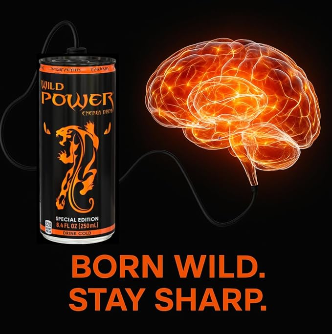 Wild Power Special Edition Energy Drink 8.4 fl oz (250 mL) Slim Cans 24 Pack