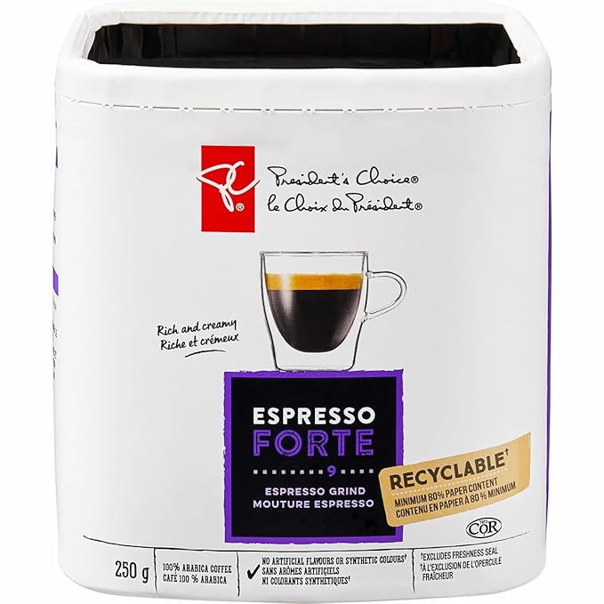 PC Espresso Forte Espresso Grind Coffee - 250g / 8.8 oz - Premium Ground Espresso for Espresso Machines