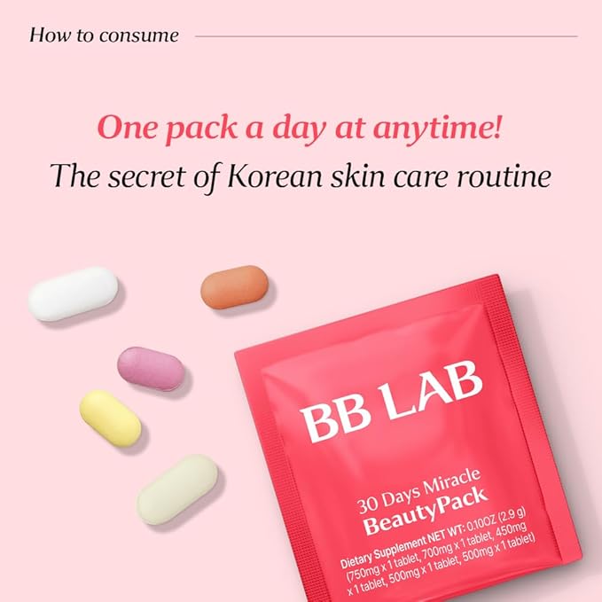 [30Days Collagen Care] Goodnight Collagen 30 Days Miracle Beauty Pack Powder Stick Korean Marine Collagen Fish Collagen for WomanVitamin C Fast Absorption Fruit Flavored Glutathione Elastin M